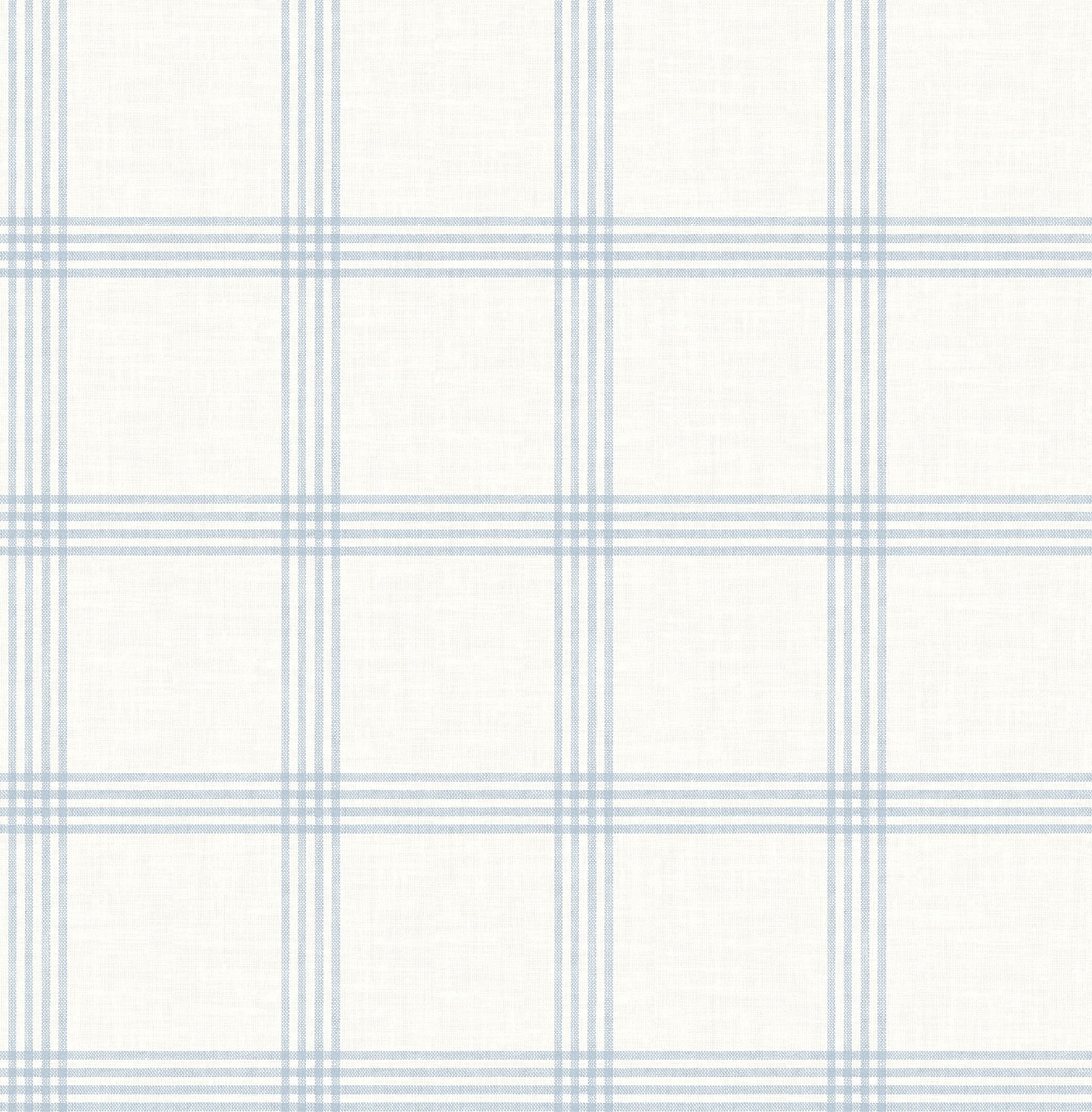 Chesapeake Twain Light Blue Plaid Wallpaper, 20.5-in by 33-ft