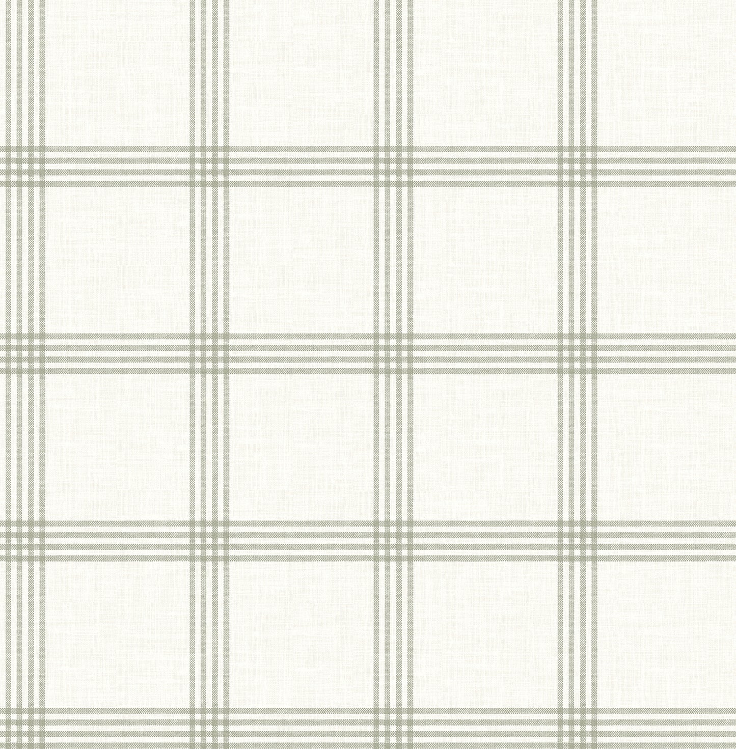 Chesapeake Twain Green Plaid Wallpaper, 20.5-in by 33-ft