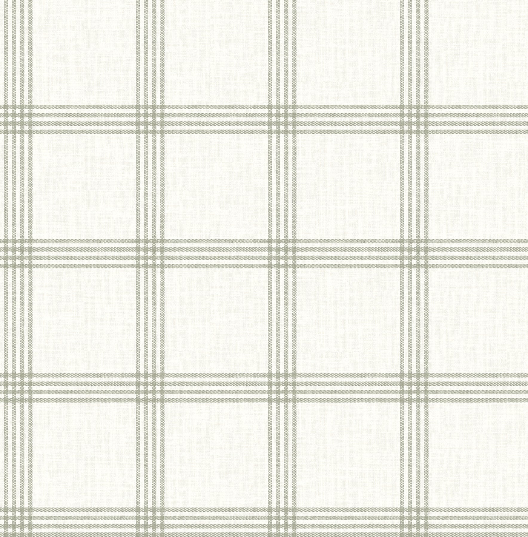 Chesapeake Twain Green Plaid Wallpaper, 20.5-in by 33-ft