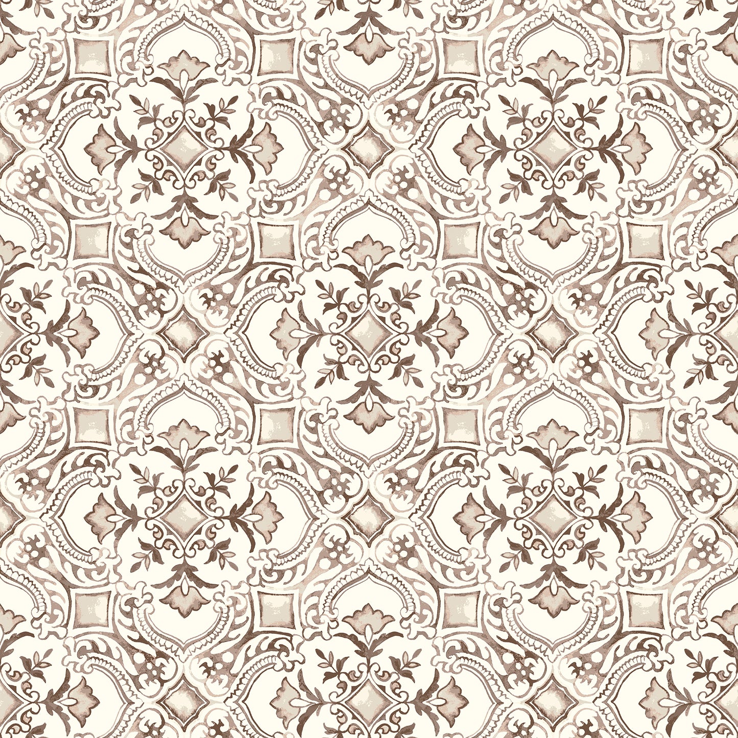 Chesapeake Marjoram Blush Floral Tile Wallpaper, 20.5-in by 33-ft