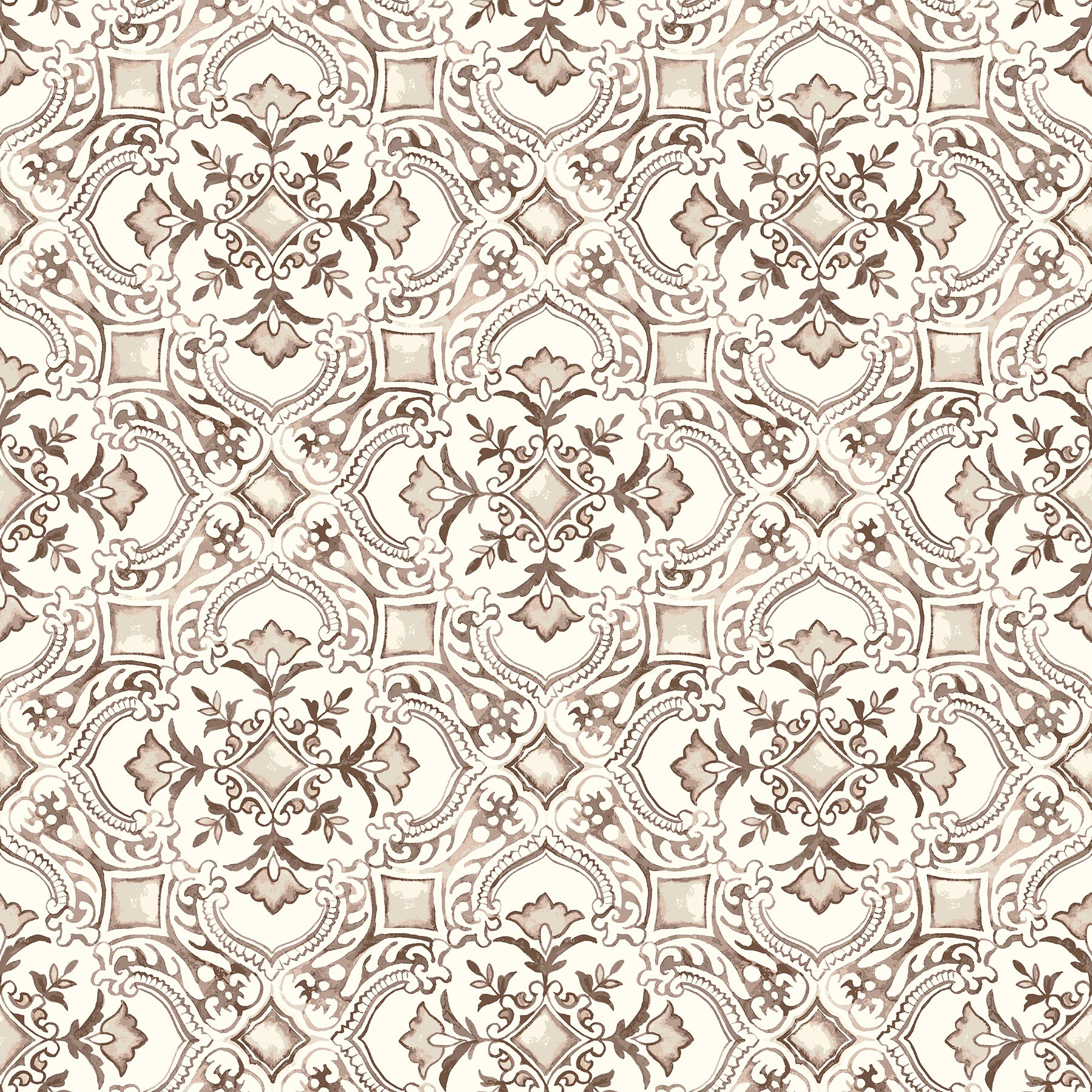 Chesapeake Marjoram Blush Floral Tile Wallpaper, 20.5-in by 33-ft