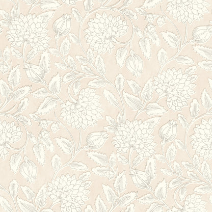 Chesapeake Vadouvan Blush Jacobean Trail Wallpaper, 20.5-in by 33-ft