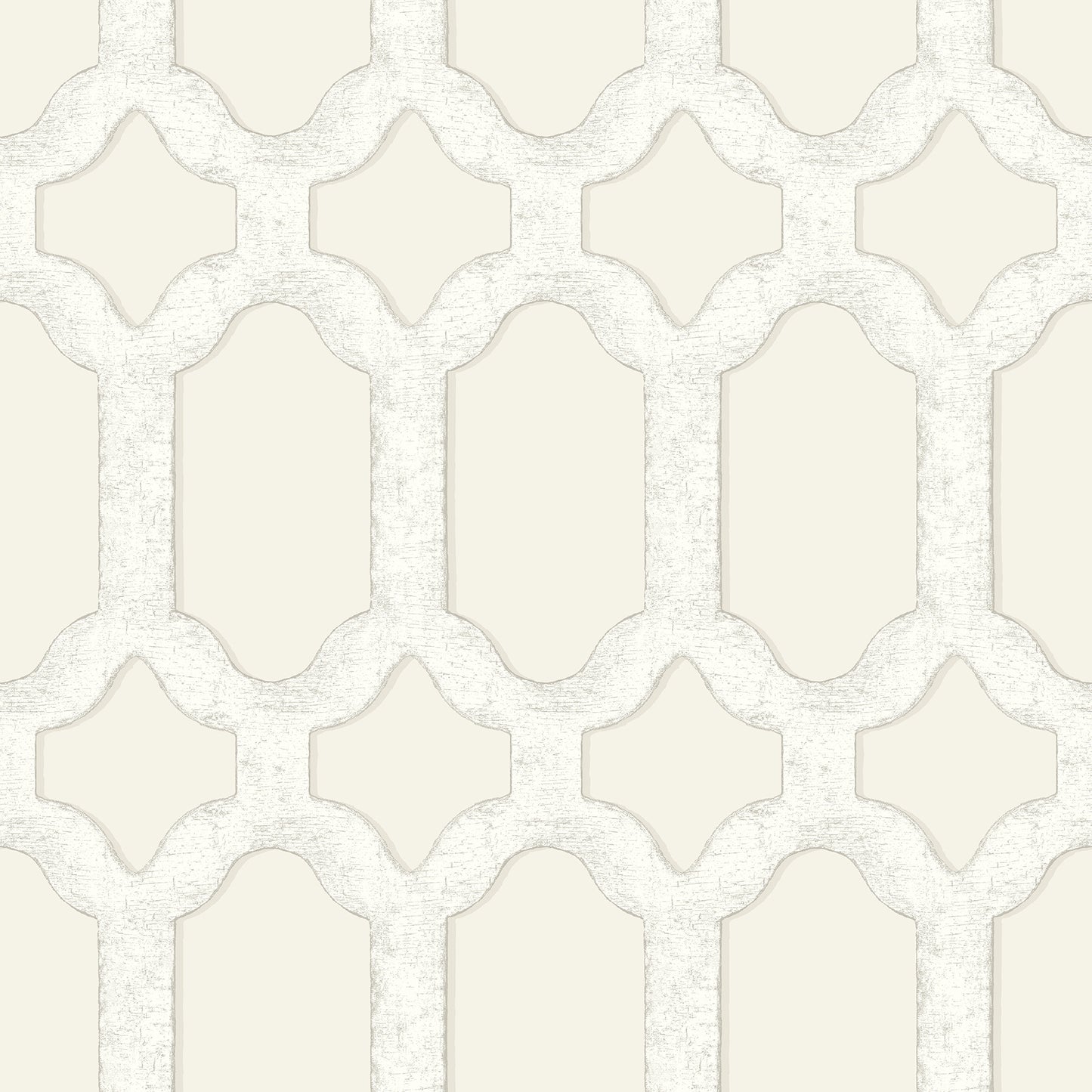 Chesapeake Chervil Cream Trellis Wallpaper, 20.5-in by 33-ft