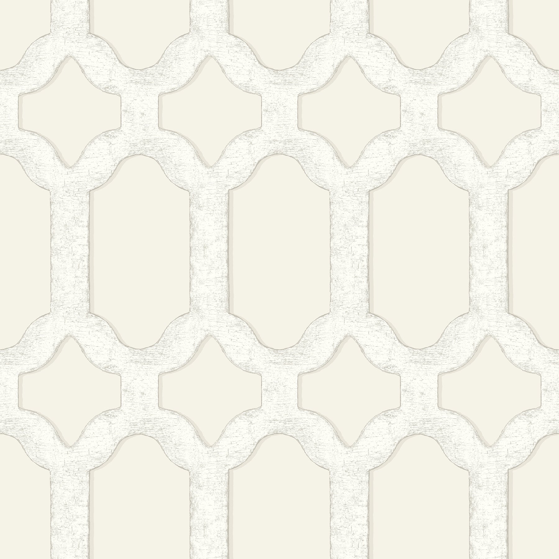 Chesapeake Chervil Cream Trellis Wallpaper, 20.5-in by 33-ft