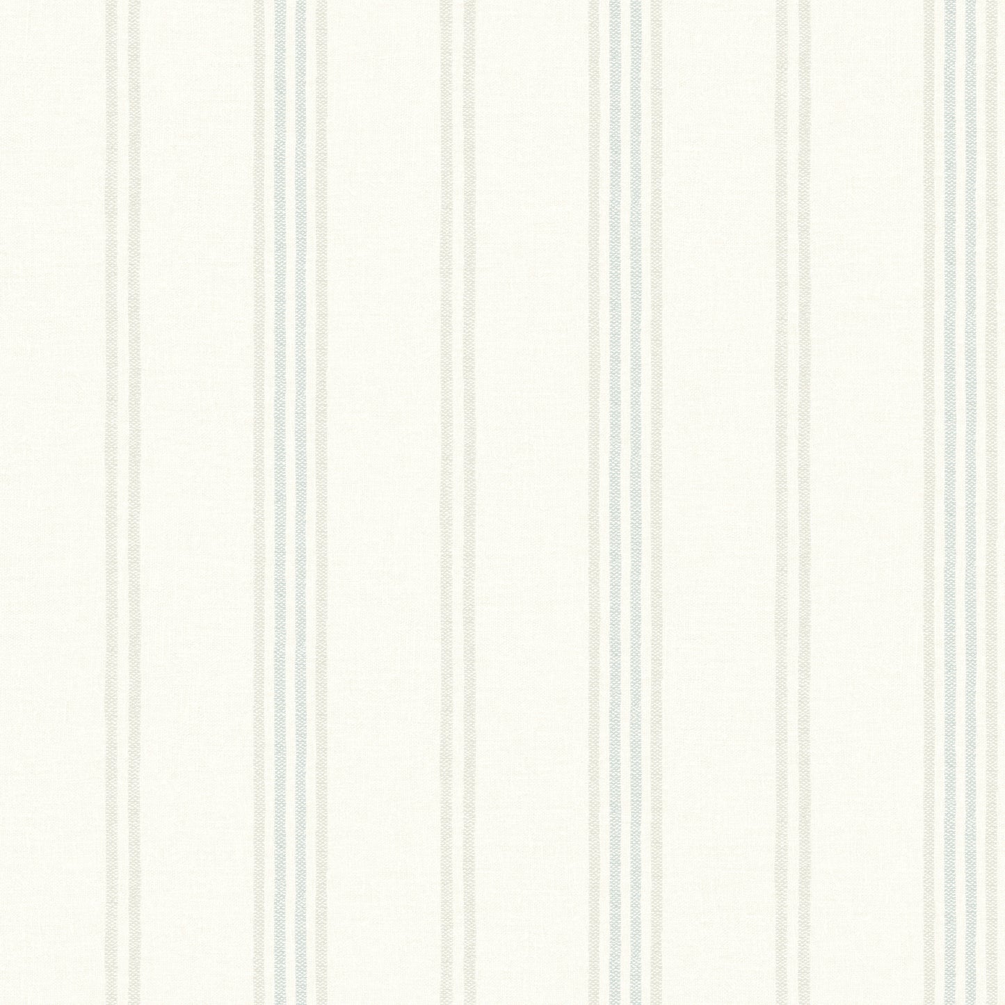 Chesapeake Lovage Aqua Linen Stripe Wallpaper, 20.5-in by 33-ft