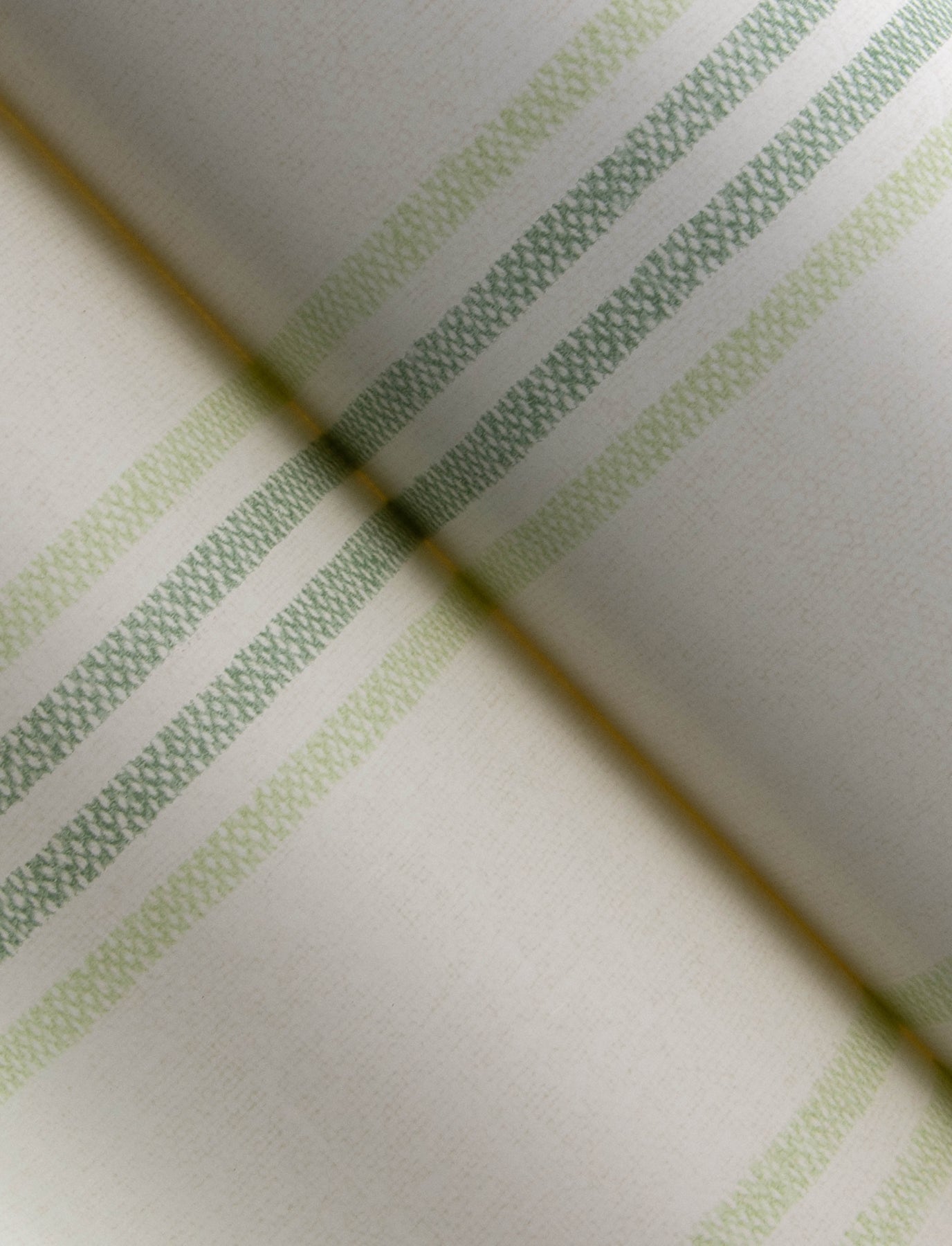 Chesapeake Lovage Green Linen Stripe Wallpaper, 20.5-in by 33-ft