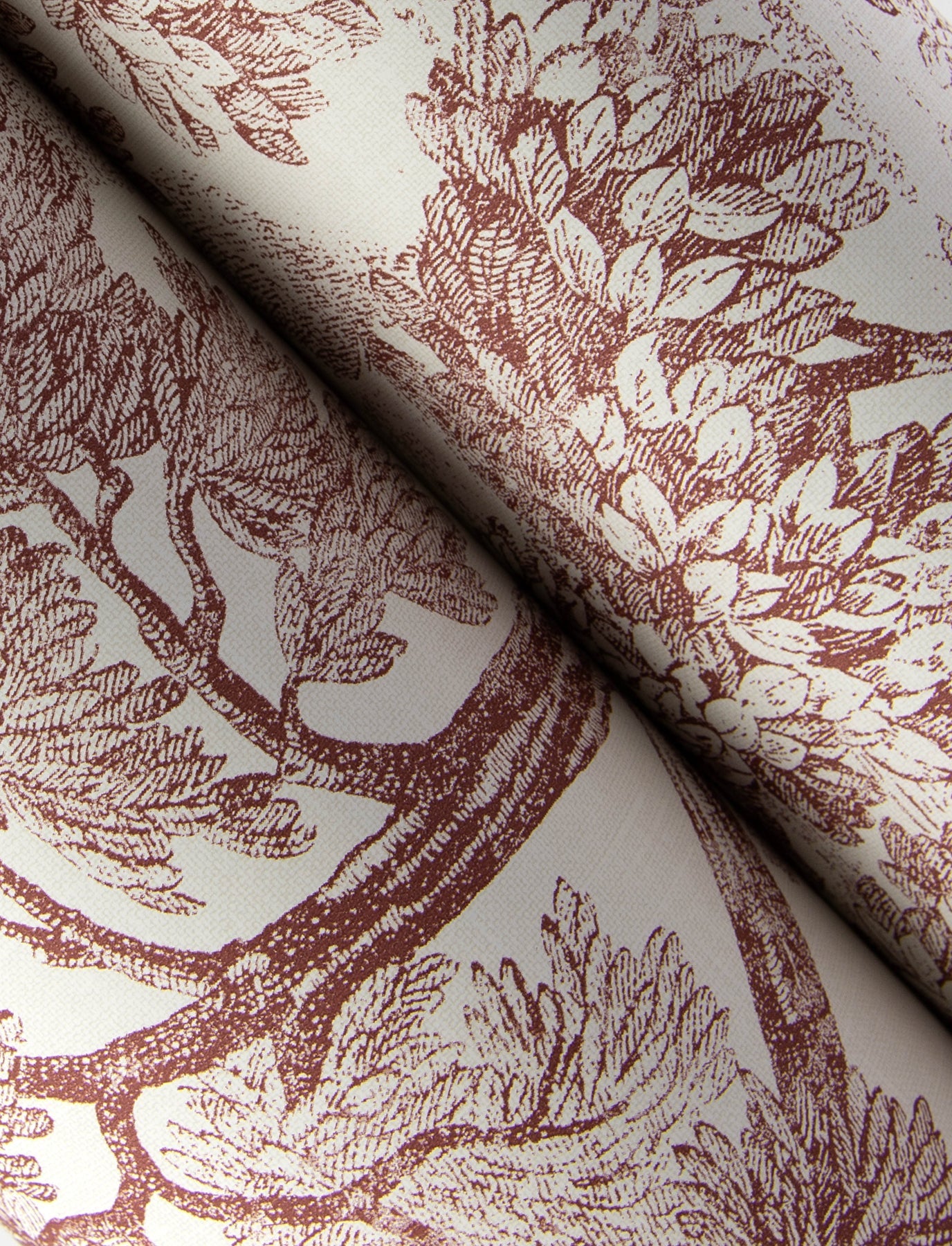 Chesapeake Spinney Red Toile Wallpaper, 20.5-in by 33-ft