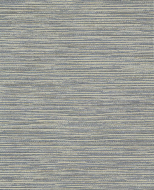 Warner Leicester Slate Metallic Stripe Wallpaper, 27-in by 27-ft