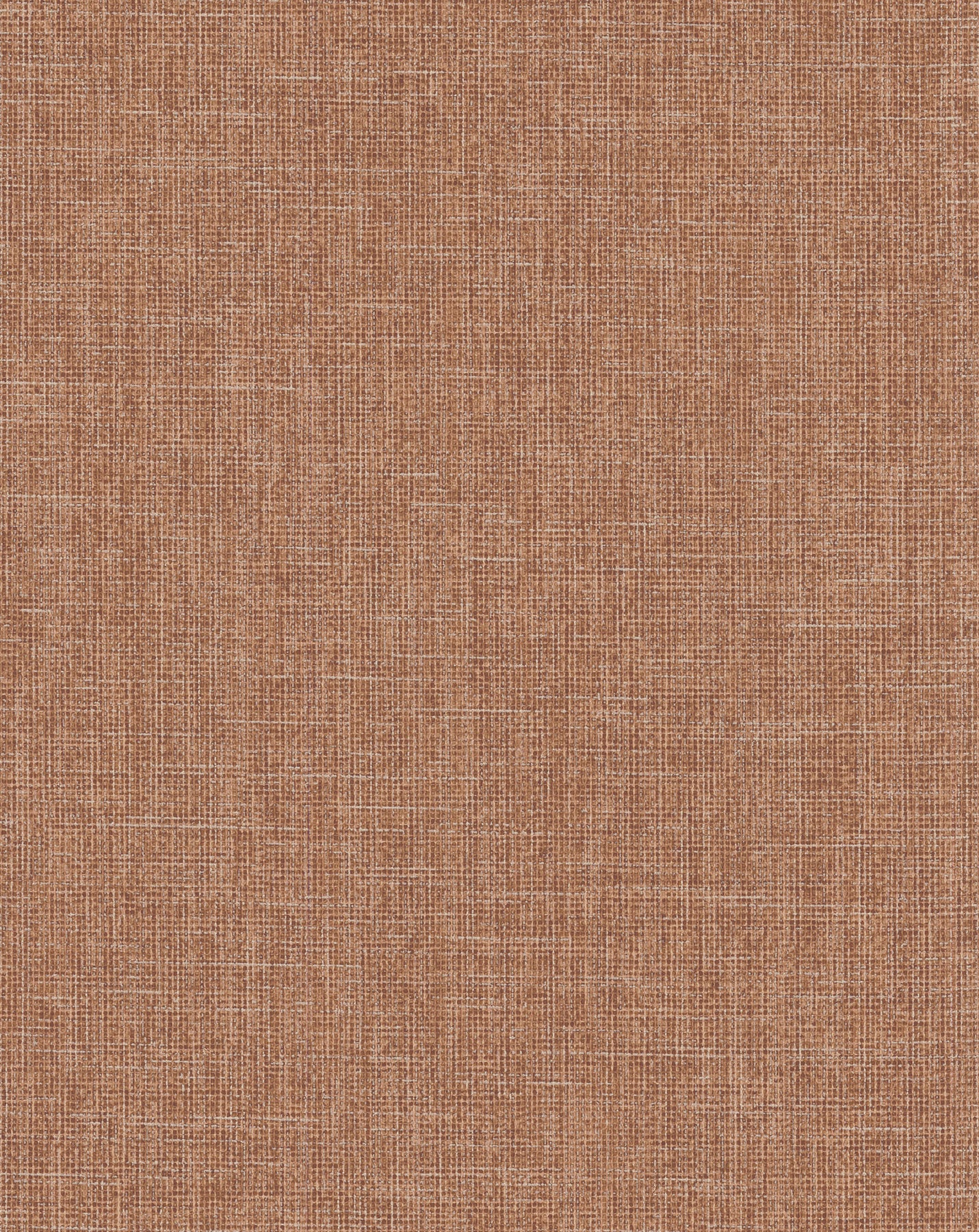 Warner Broadwick Rust Faux Linen Wallpaper, 26-in by 30-ft