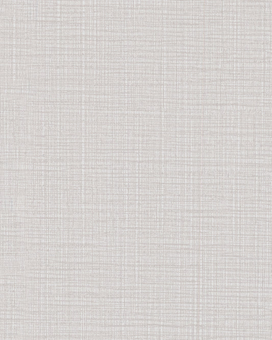 Warner Premiere Light Grey Faux Linen Wallpaper, 26-in by 30-ft