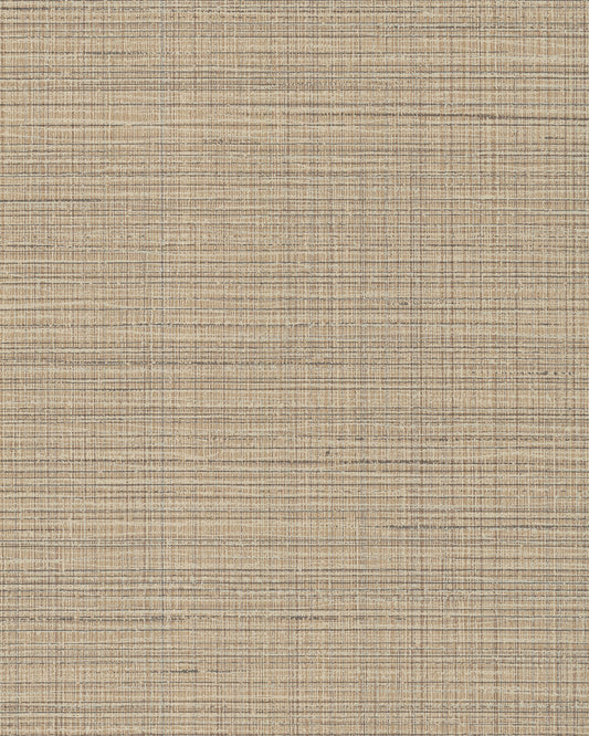 Warner Premiere Light Brown Faux Linen Wallpaper, 26-in by 30-ft