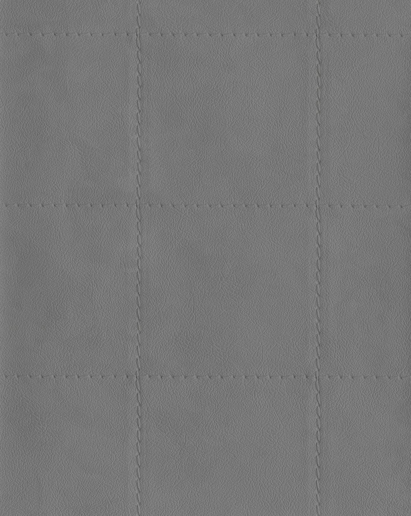 Warner Fair 'N Square Grey Faux Leather Wallpaper, 27-in by 27-ft