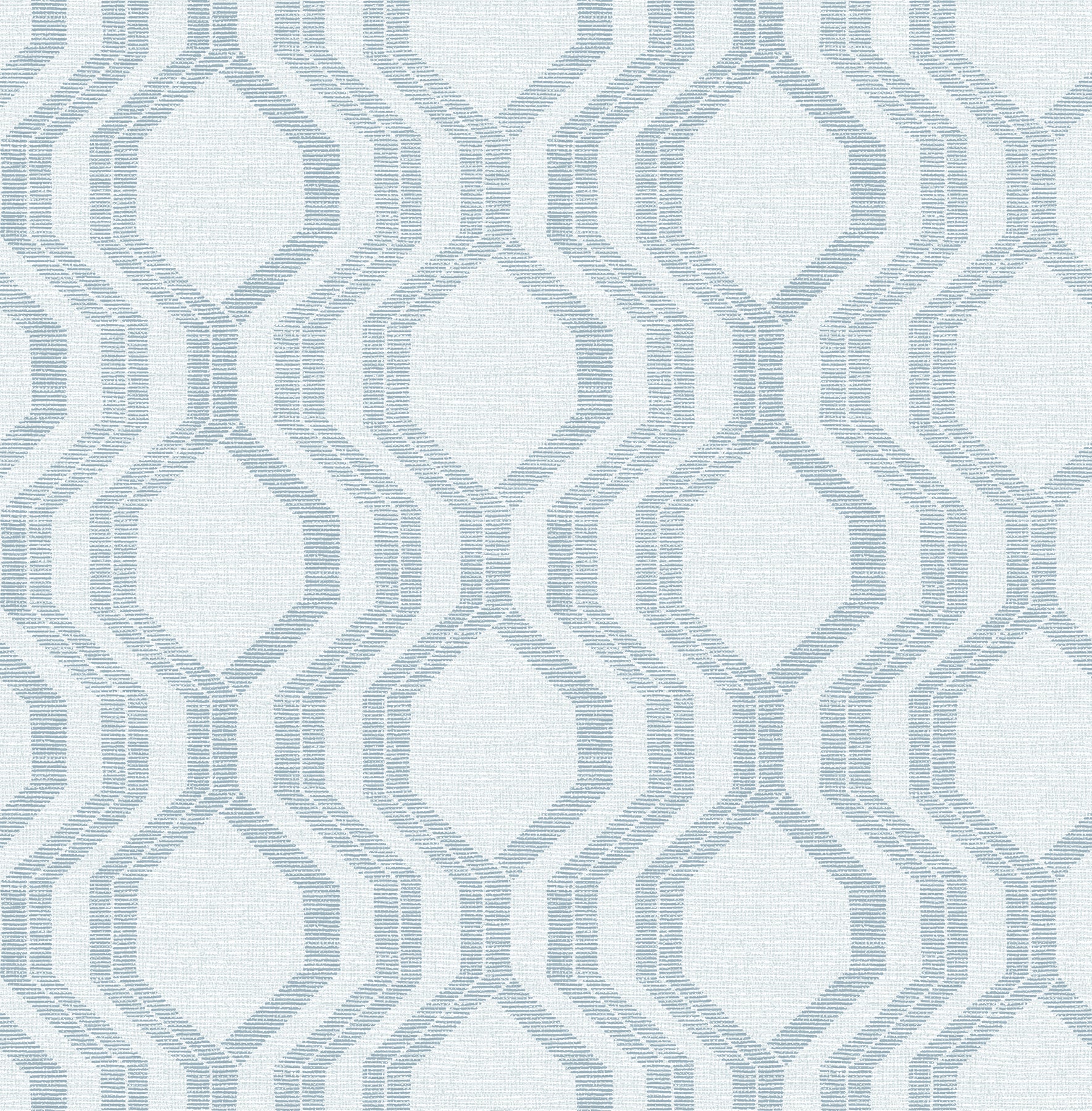 A-Street Prints Burton Light Blue Modern Ogee Wallpaper, 20.5-in by 33-ft