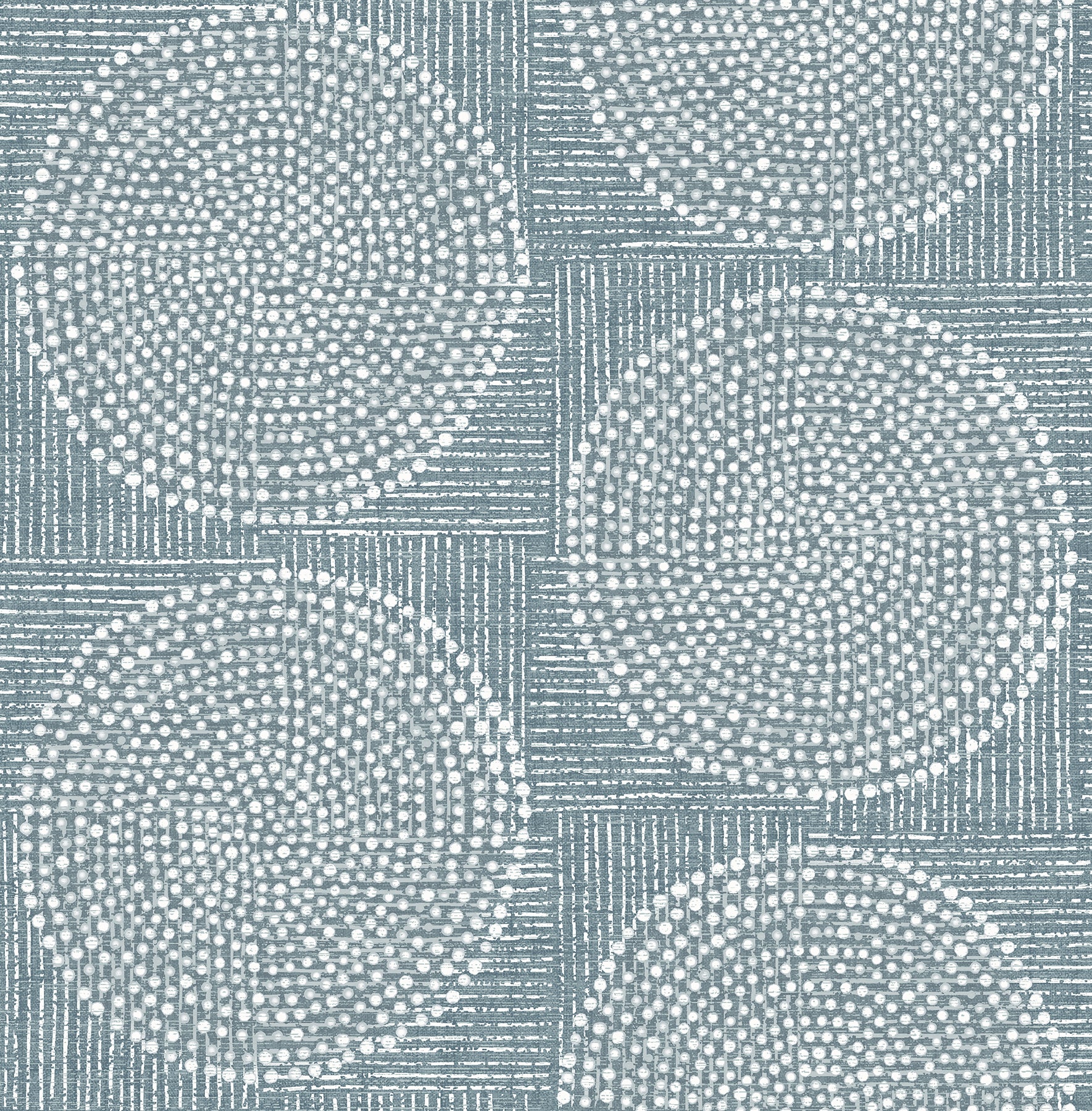 A-Street Prints Salma Denim Medallion Wallpaper, 20.5-in by 33-ft