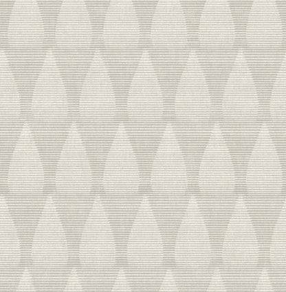 A-Street Prints Mirko Grey Ogee Wallpaper, 20.5-in by 33-ft