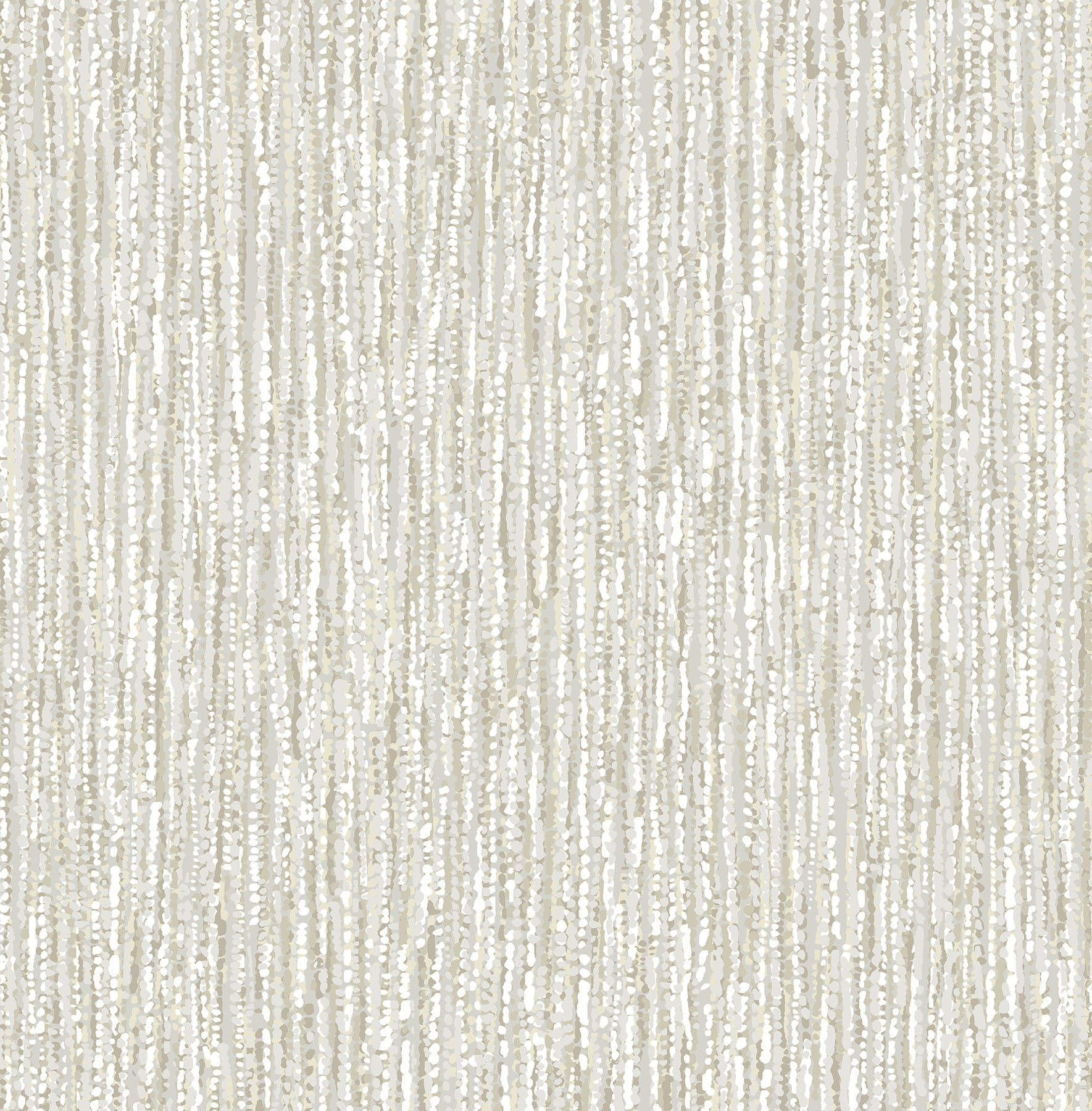 A-Street Prints Corliss Neutral Beaded Strands Wallpaper, 20.5-in by 33-ft