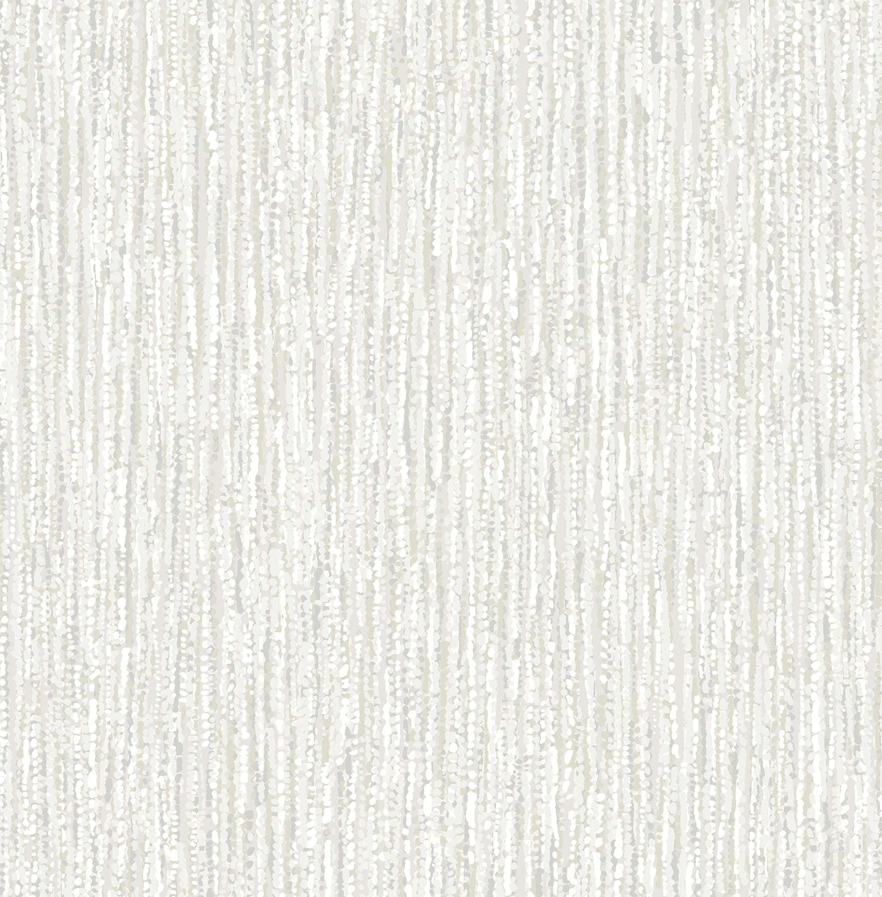 A-Street Prints Corliss Light Grey Beaded Strands Wallpaper, 20.5-in by 33-ft