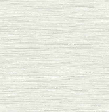 A-Street Prints Sheehan Silver Faux Grasscloth Wallpaper, 20.5-in by 33-ft