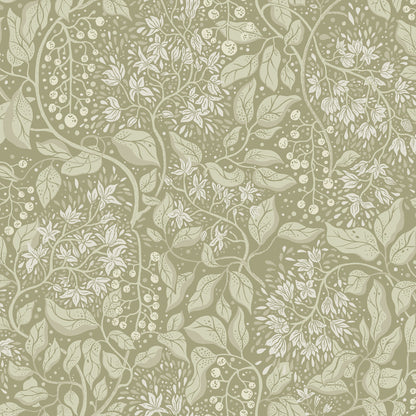 A-Street Prints Turi Moss Twining Vines Wallpaper, 20.9-in by 33-ft