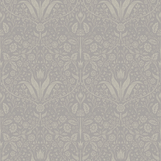 A-Street Prints Mara Grey Tulip Ogee Wallpaper, 20.9-in by 33-ft