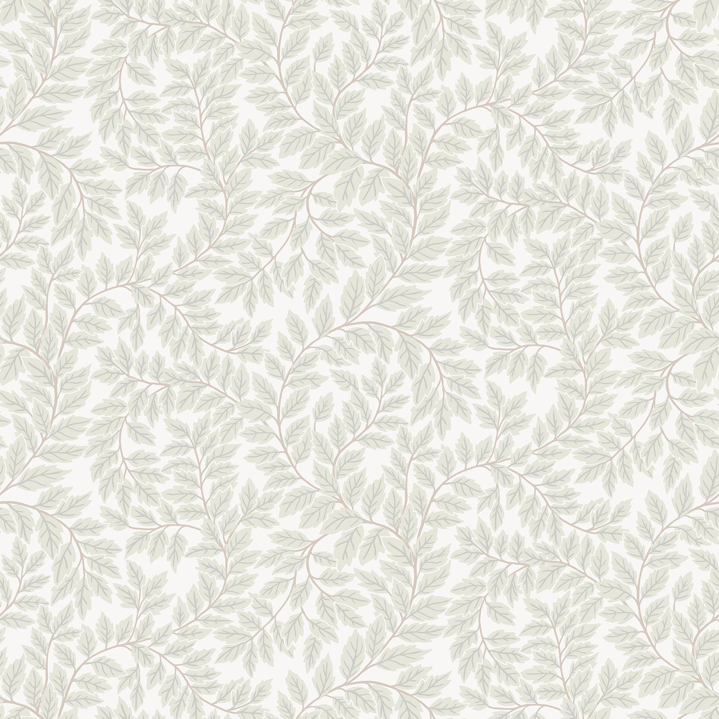 A-Street Prints LindlÔøΩÔøΩv Light Grey Leafy Vines Wallpaper, 20.9-in by 33-ft