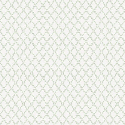 A-Street Prints Trevor Sage Leaf Trellis Wallpaper, 20.9-in by 33-ft