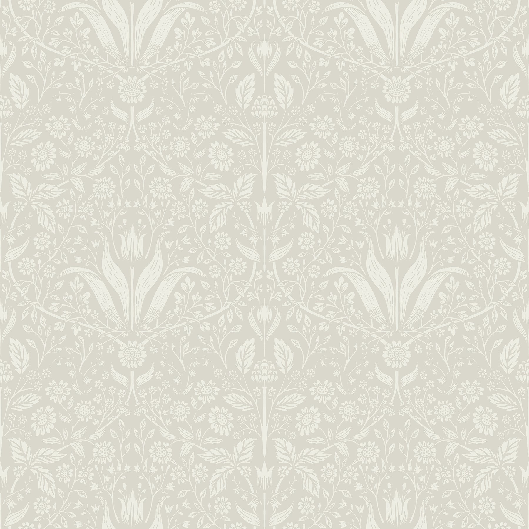 A-Street Prints Mara Beige Tulip Ogee Wallpaper, 20.9-in by 33-ft