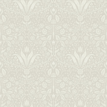 A-Street Prints Mara Beige Tulip Ogee Wallpaper, 20.9-in by 33-ft