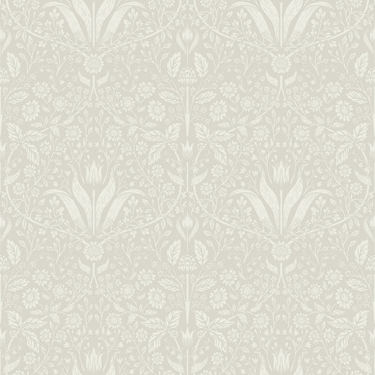 A-Street Prints Mara Beige Tulip Ogee Wallpaper, 20.9-in by 33-ft