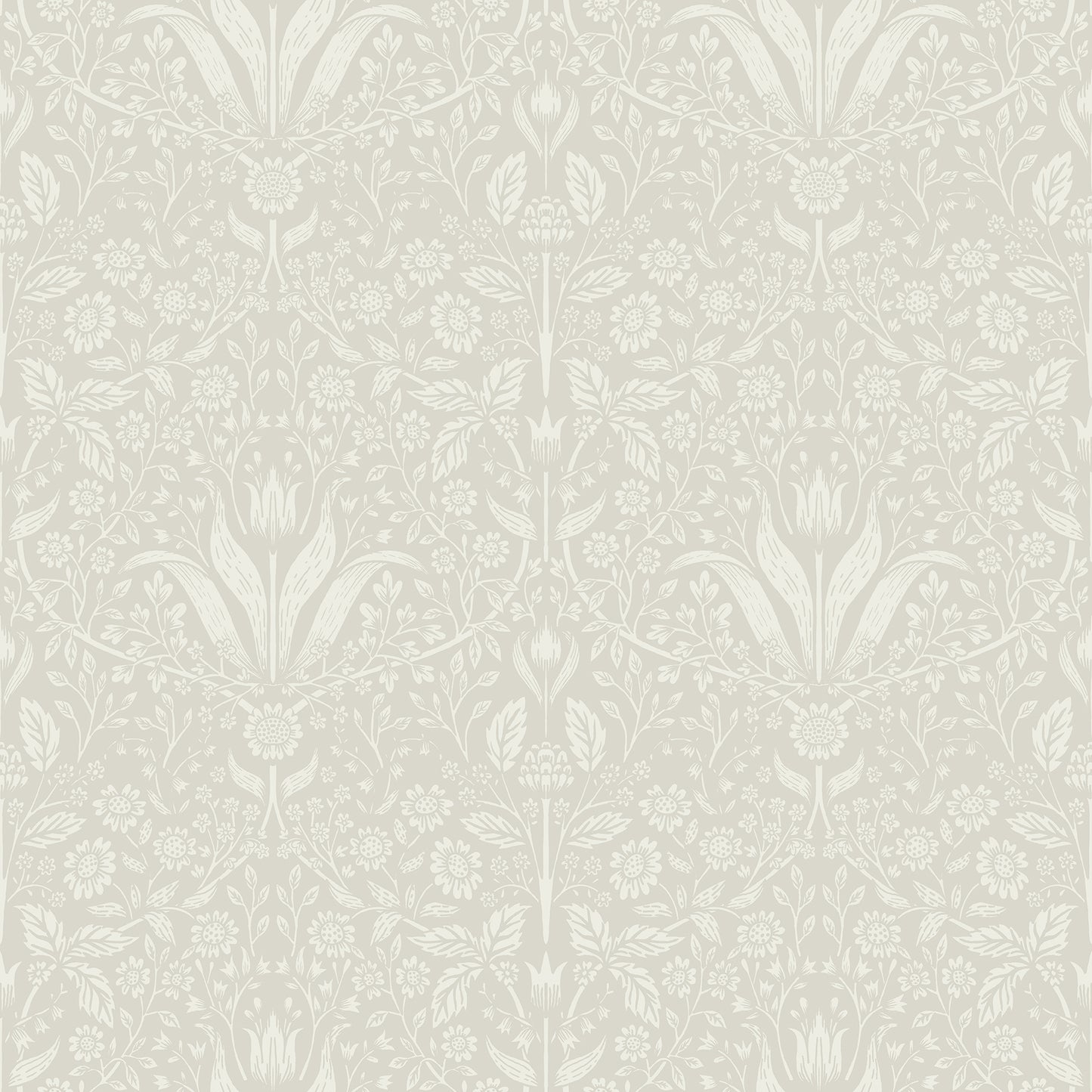 A-Street Prints Mara Beige Tulip Ogee Wallpaper, 20.9-in by 33-ft