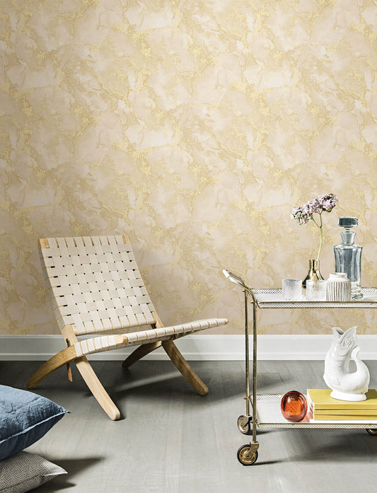 Advantage Grandin Pearl Marbled Wallpaper, 20.9-in by 33-ft