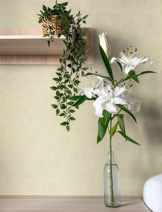 Advantage Buxton Taupe Faux Weave Wallpaper, 20.9-in by 33-ft