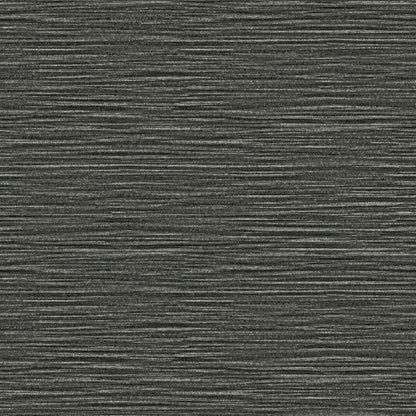 Advantage Hazen Black Shimmer Stripe Wallpaper, 20.9-in by 33-ft