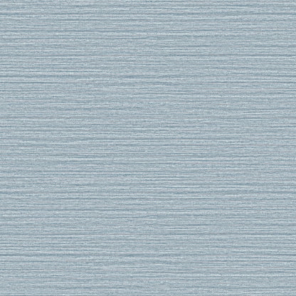 Advantage Hazen Sky Blue Shimmer Stripe Wallpaper, 20.9-in by 33-ft