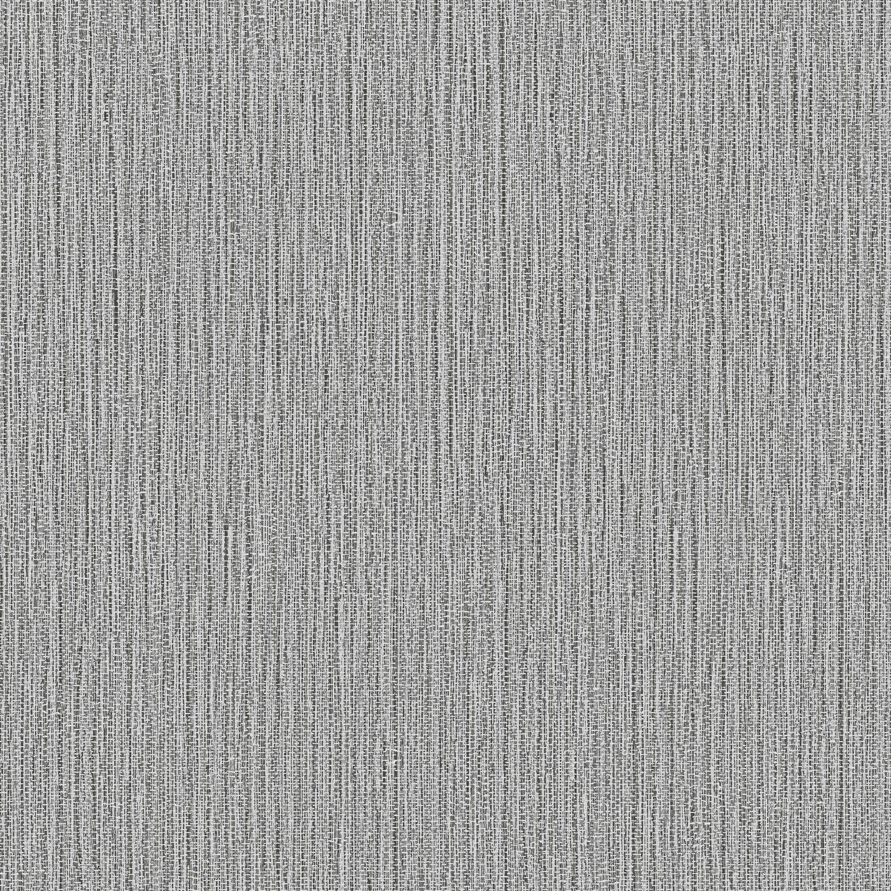 Advantage Bowman Charcoal Faux Linen Wallpaper, 20.9-in by 33-ft