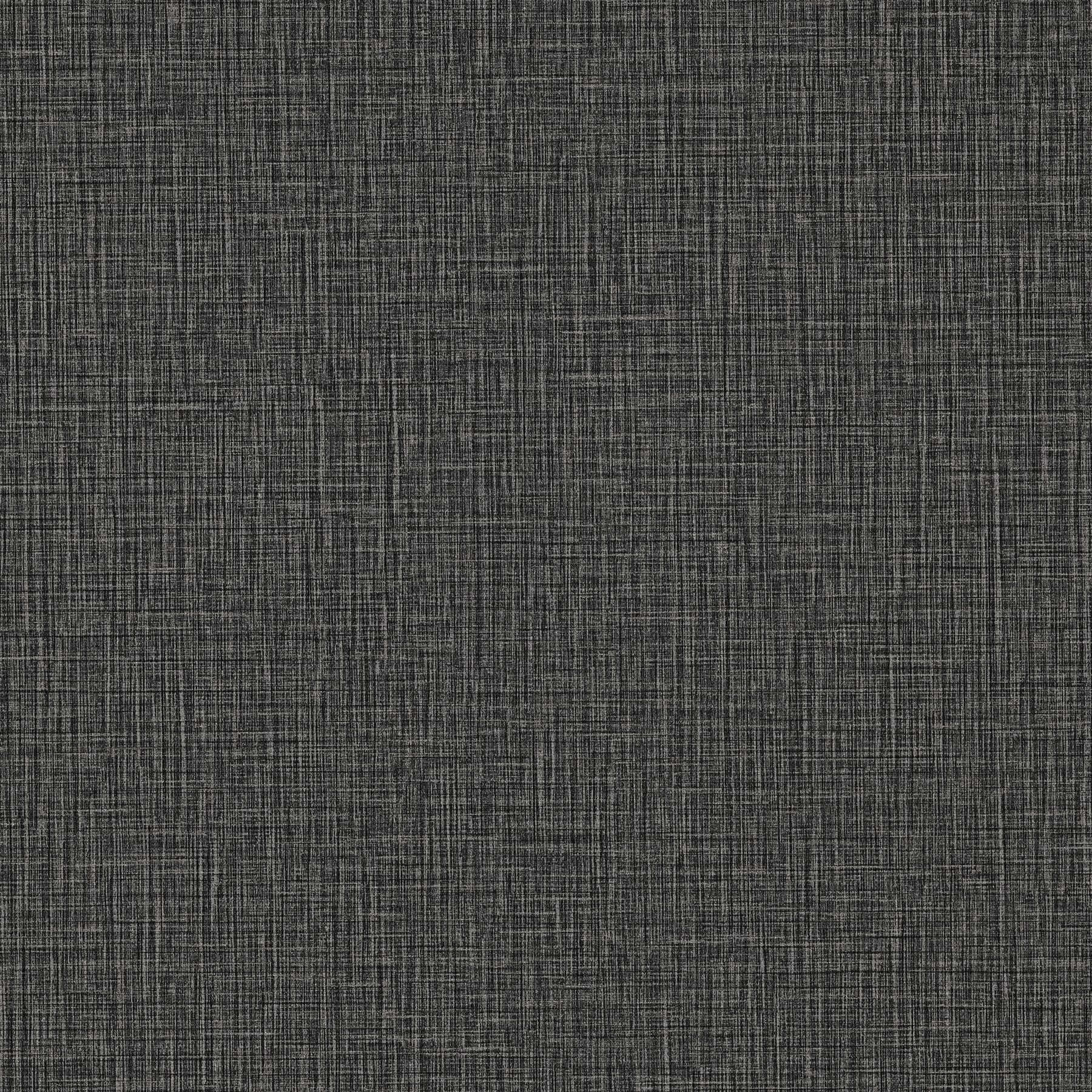 Advantage Eagen Black Linen Weave Wallpaper, 20.9-in by 33-ft