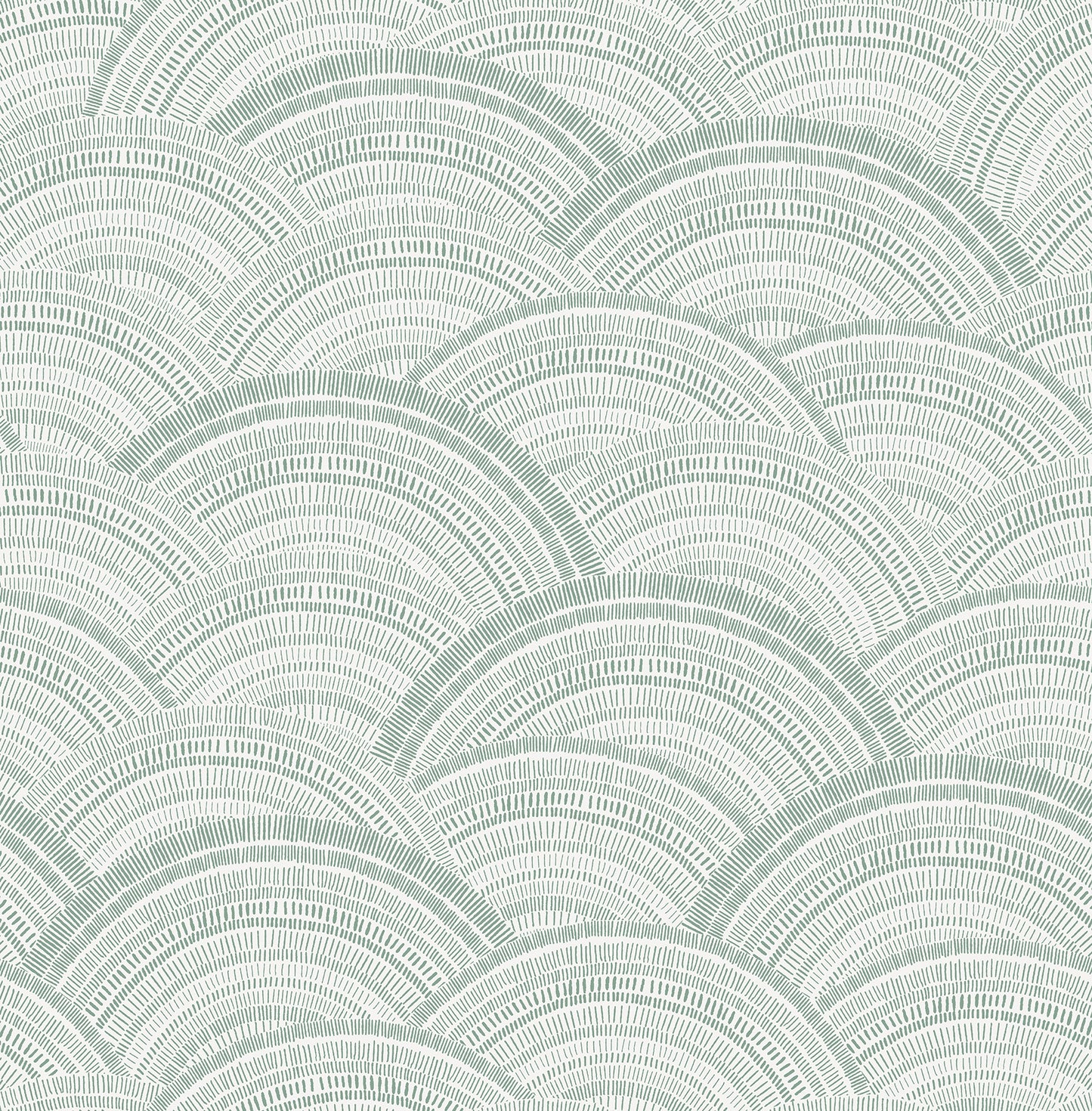 A-Street Prints Encircle Sea Green Geometric Wallpaper, 20.5-in by 33-ft