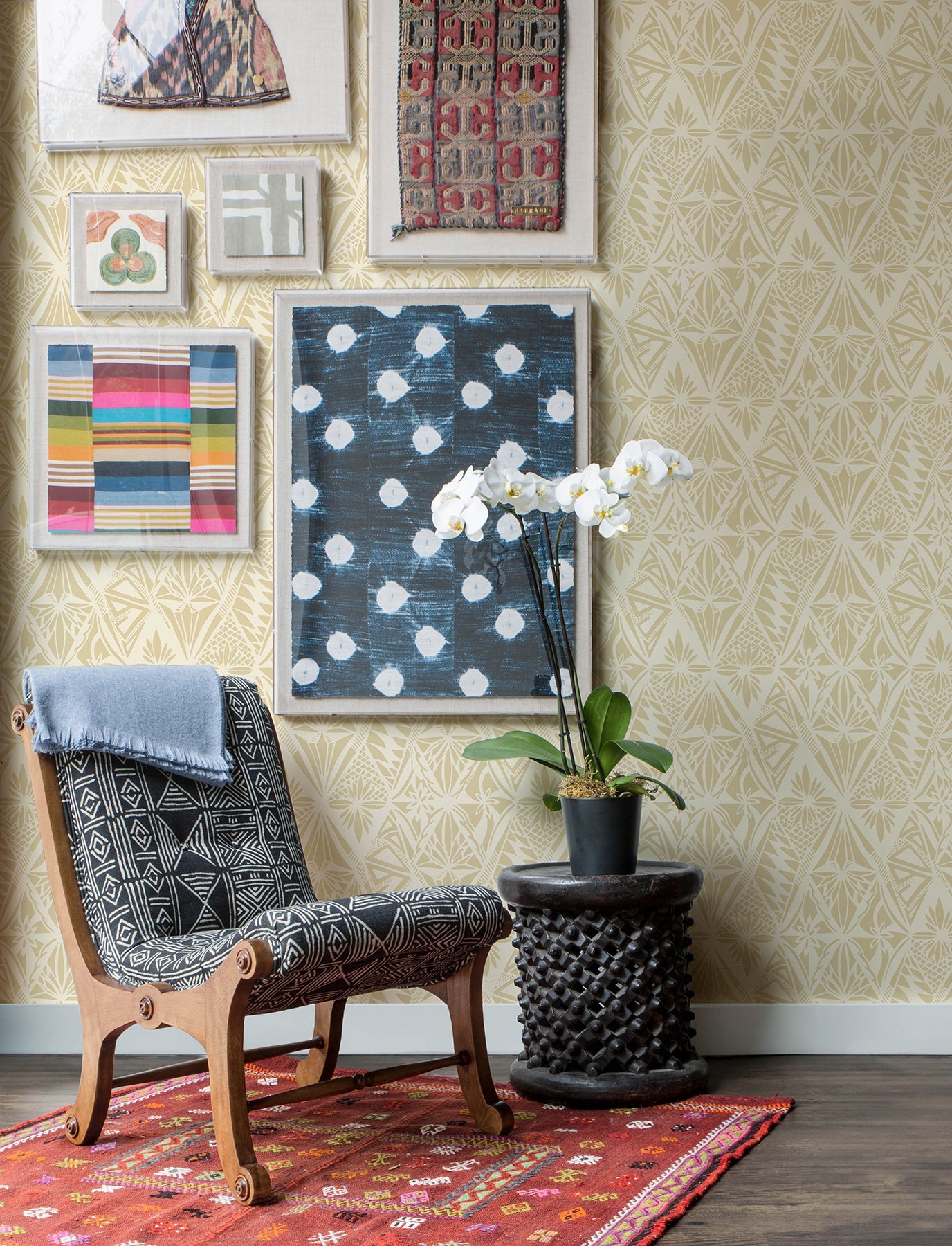 A-Street Prints Urbane Yellow Diamonds Wallpaper, 20.5-in by 33-ft