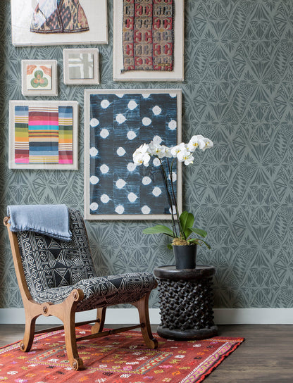 A-Street Prints Urbane Denim Diamonds Wallpaper, 20.5-in by 33-ft