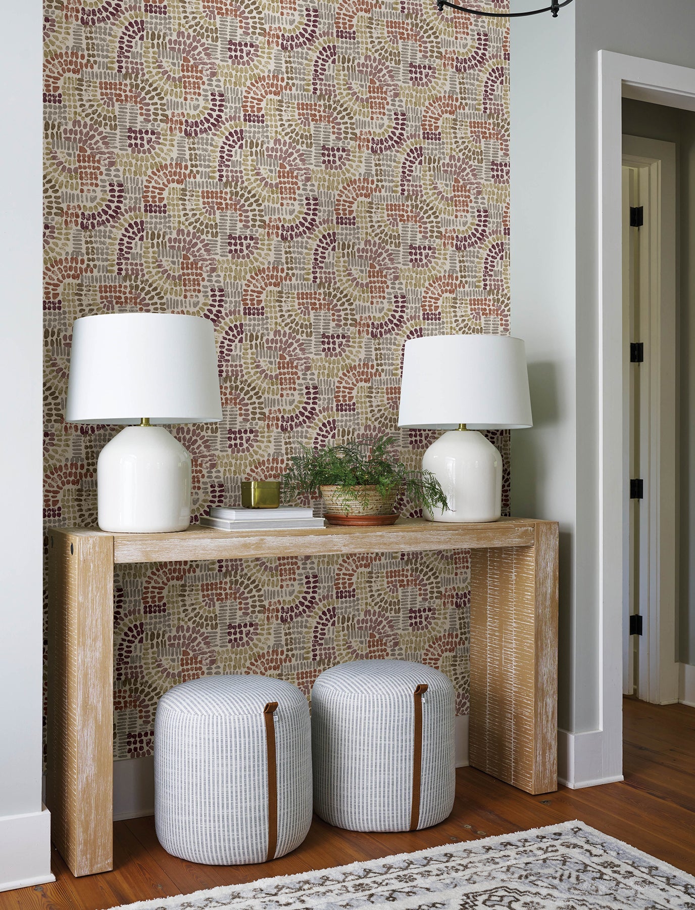 A-Street Prints Wanderer Multicolor Mosiac Wallpaper, 20.5-in by 33-ft