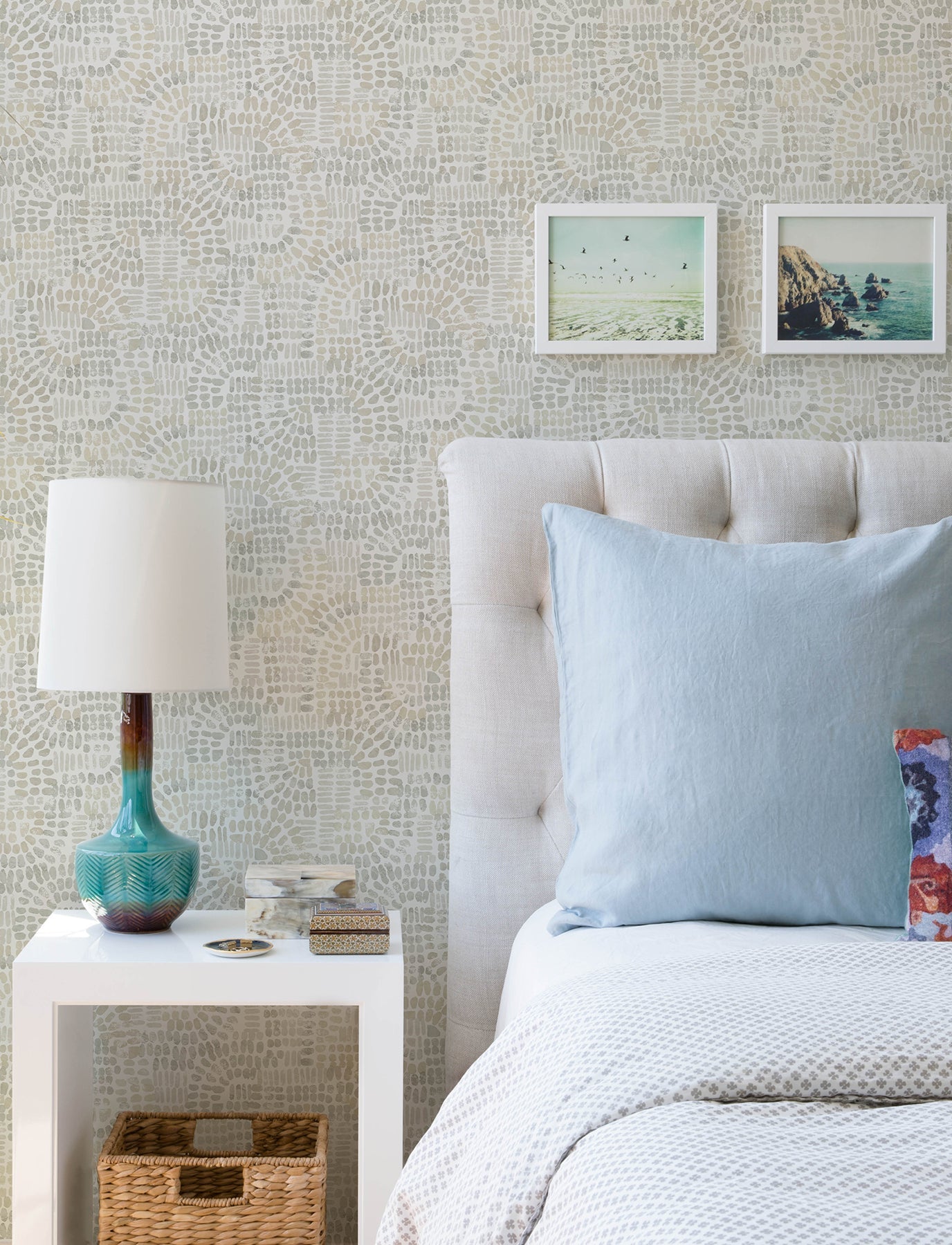 A-Street Prints Wanderer Dove Mosiac Wallpaper, 20.5-in by 33-ft