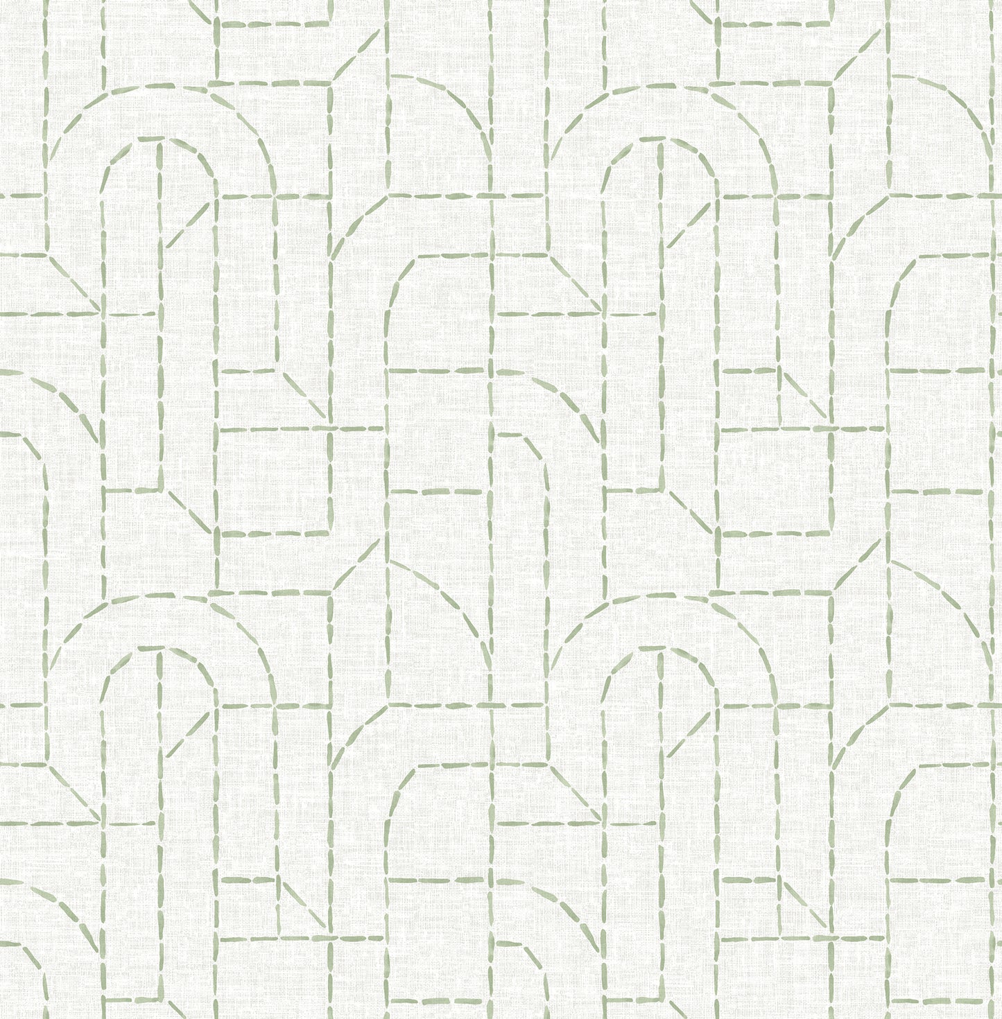 A-Street Prints Integrity Light Green Arched Outlines Wallpaper, 20.5-in by 33-ft