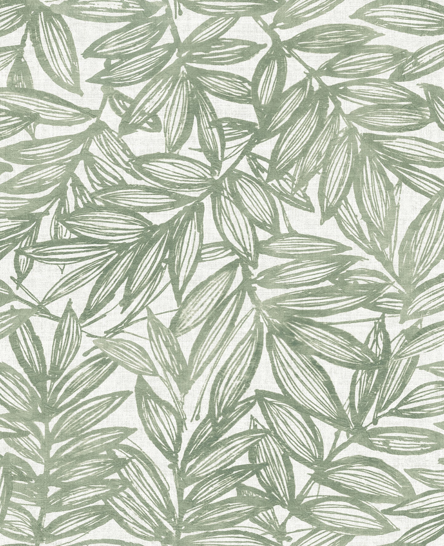 A-Street Prints Rhythmic Sage Leaf Wallpaper, 20.5-in by 33-ft