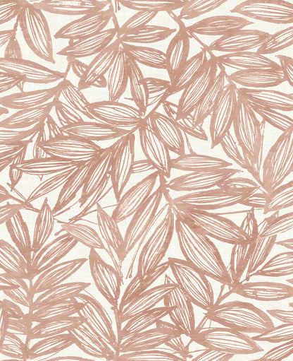 A-Street Prints Rhythmic Coral Leaf Wallpaper, 20.5-in by 33-ft