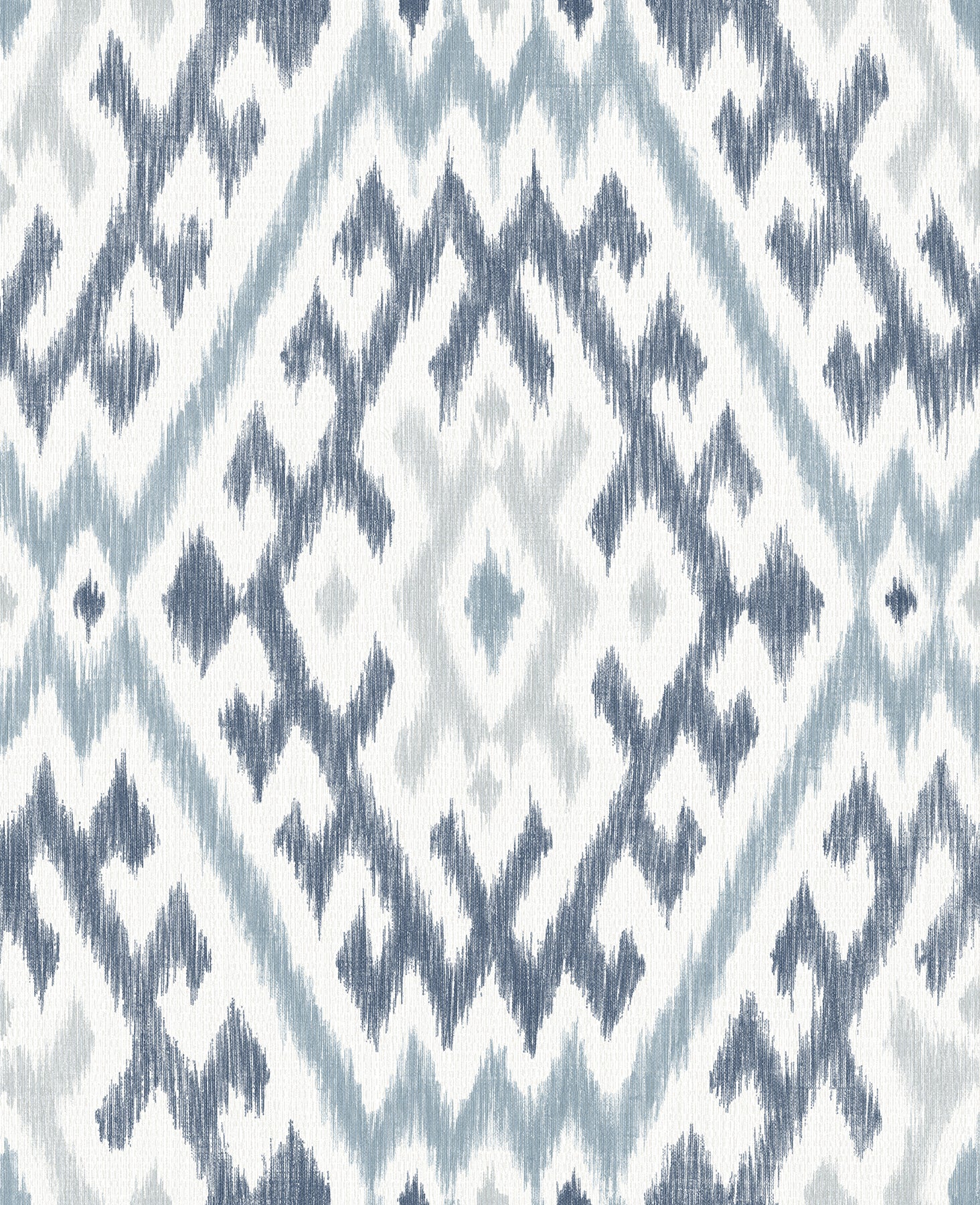 A-Street Prints Solola Blue Ikat Wallpaper, 20.5-in by 33-ft