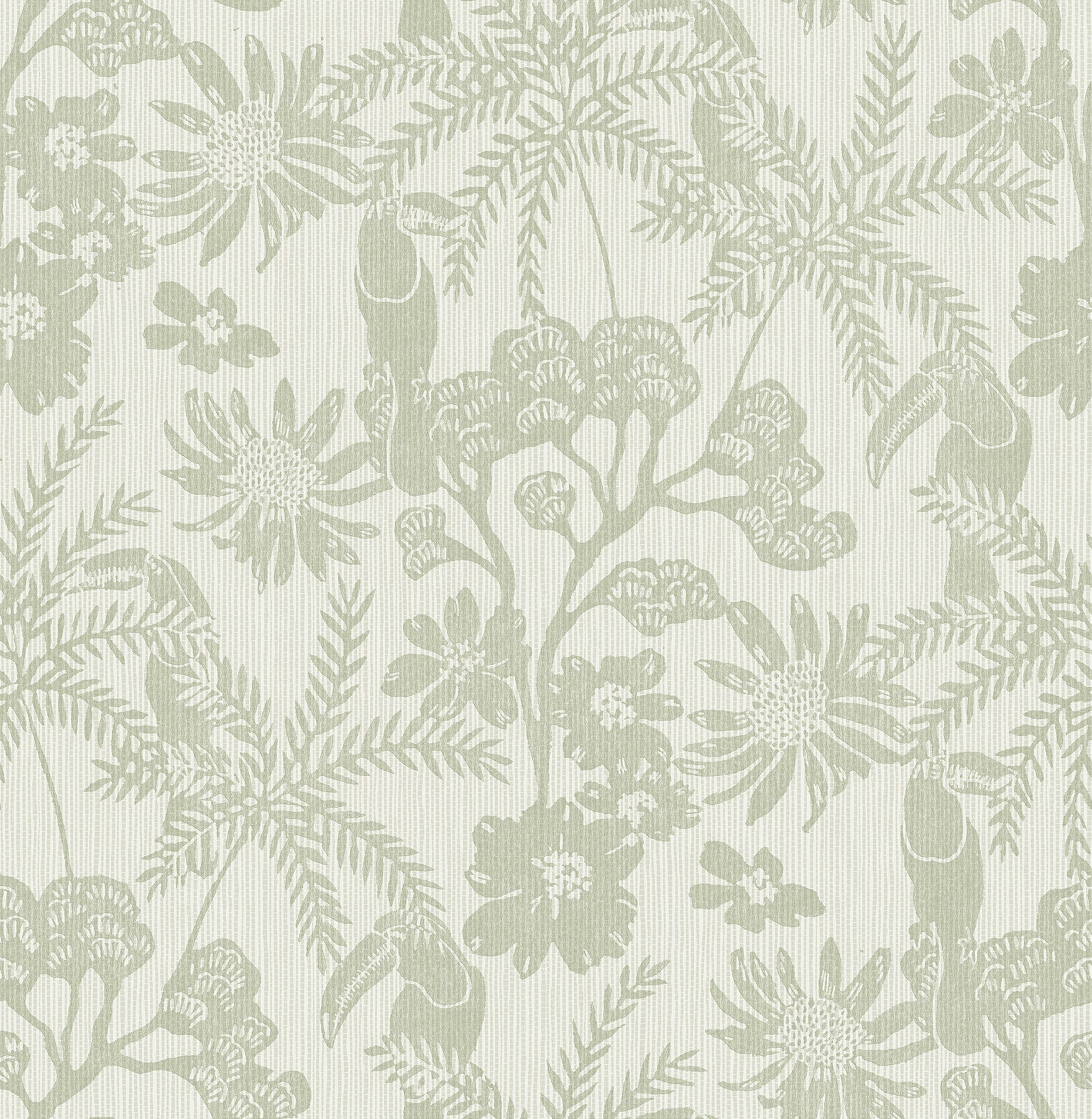 A-Street Prints Jacaranda Sage Tropical Trail Wallpaper, 20.5-in by 33-ft