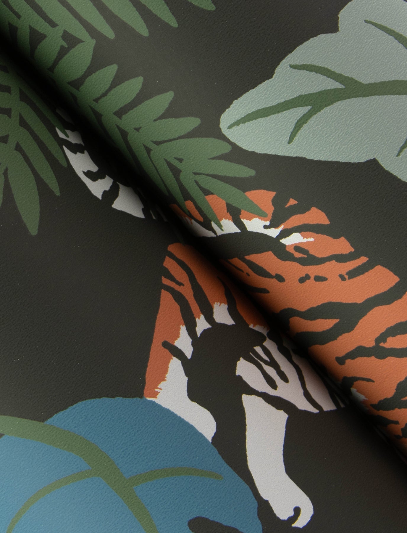 A-Street Prints Caspian Grey Jungle Prowl Wallpaper, 20.5-in by 33-ft