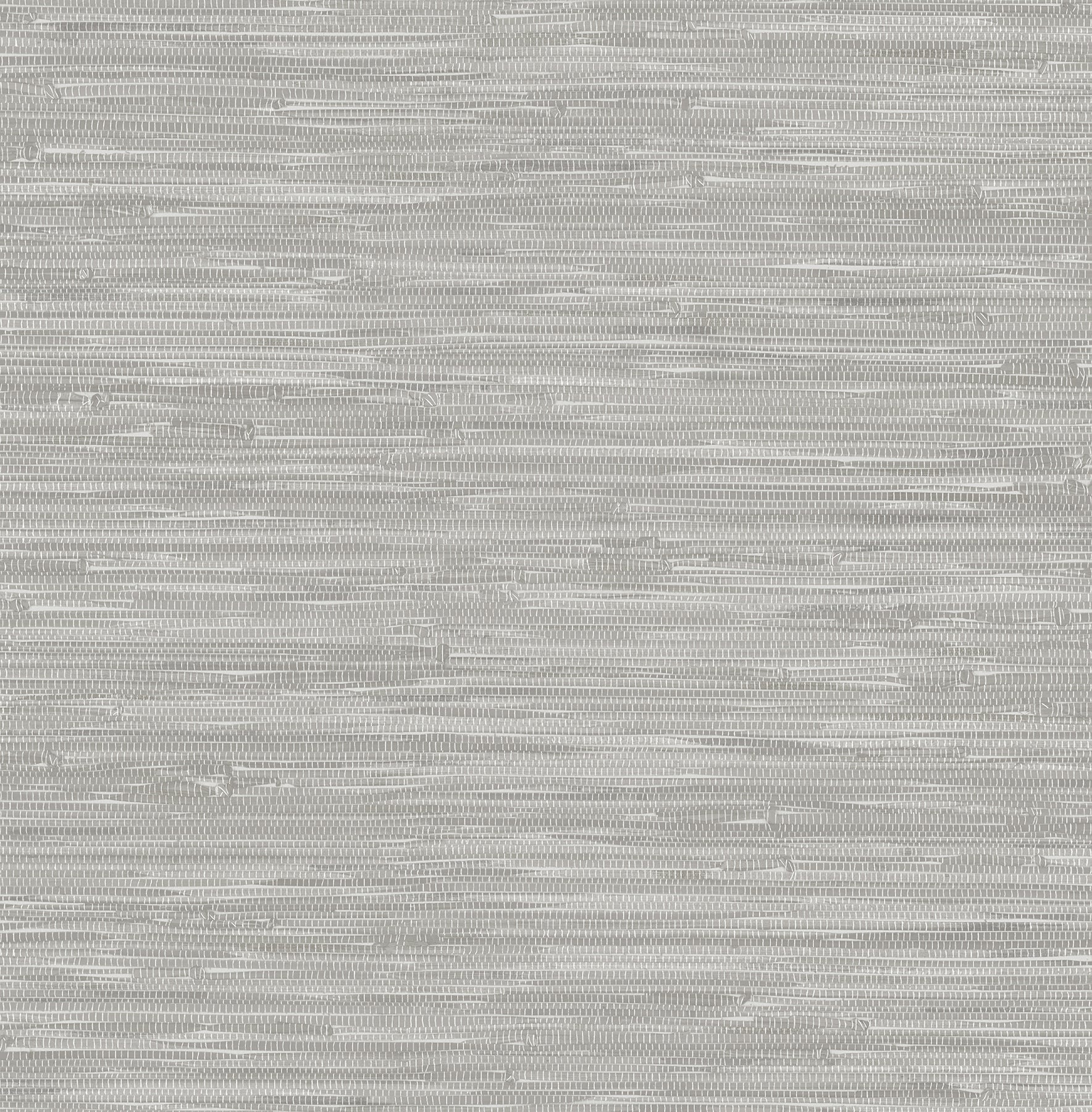 A-Street Prints Exhale Light Grey Woven Faux Grasscloth Wallpaper, 20.5-in by 33-ft