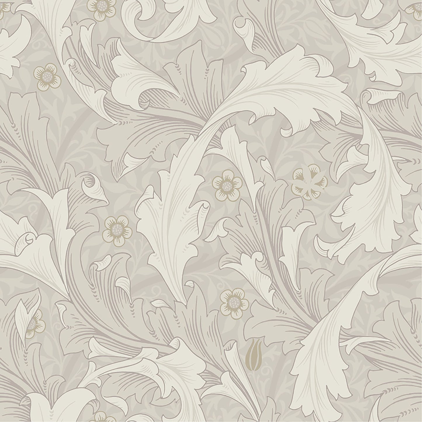 A-Street Prints Granville White Leafy Vine Wallpaper, 20.9-in by 33-ft