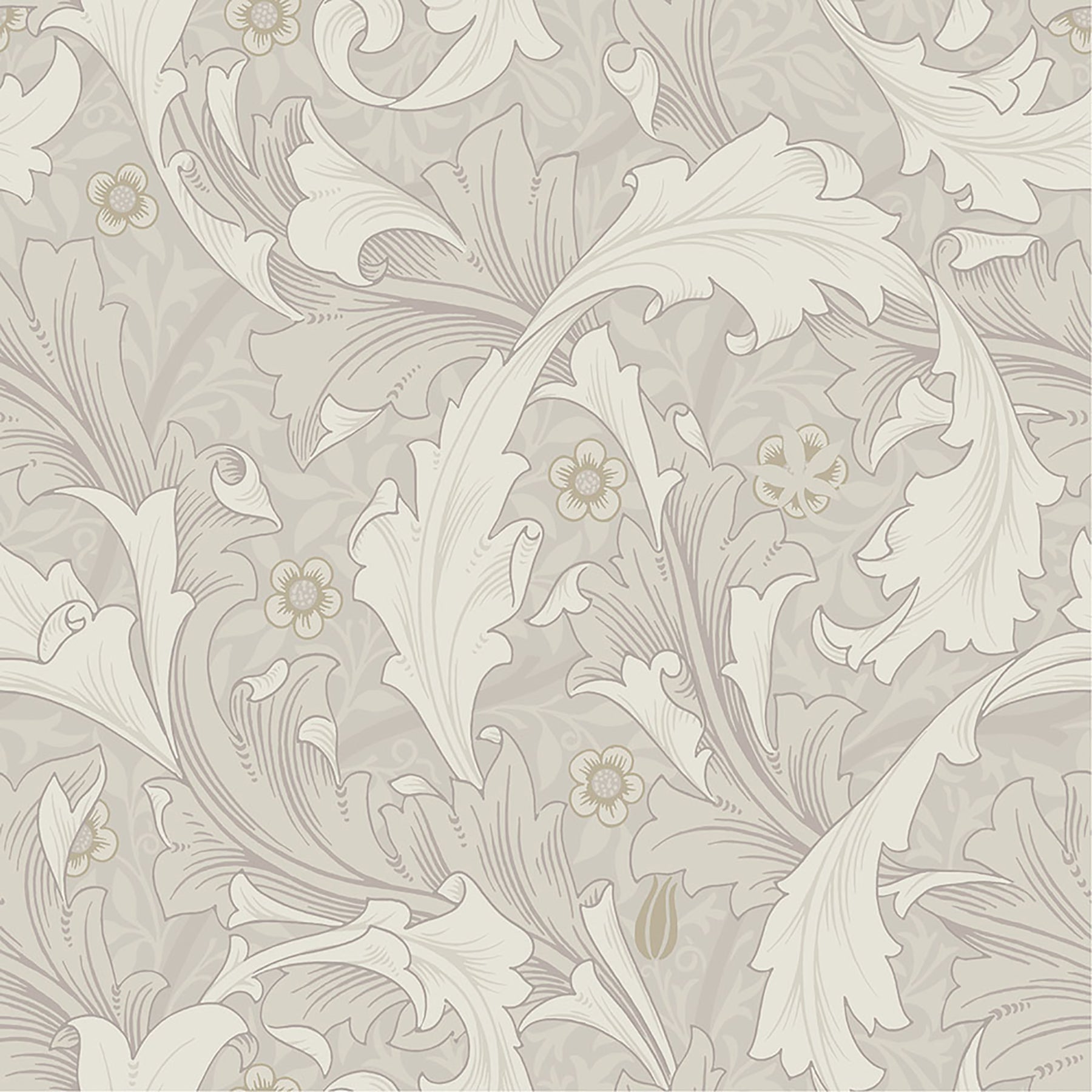 A-Street Prints Granville White Leafy Vine Wallpaper, 20.9-in by 33-ft